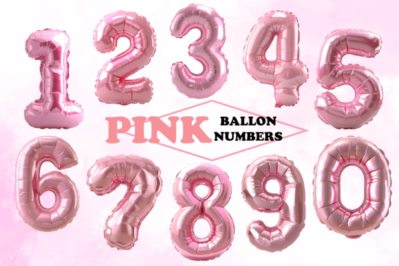 Download Pink Ballon Numbers Birthday Celebration - Ink Collection