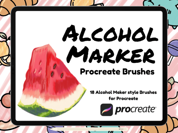 Download Alcohol Marker Style Procreate Brush Set - Premium Resources